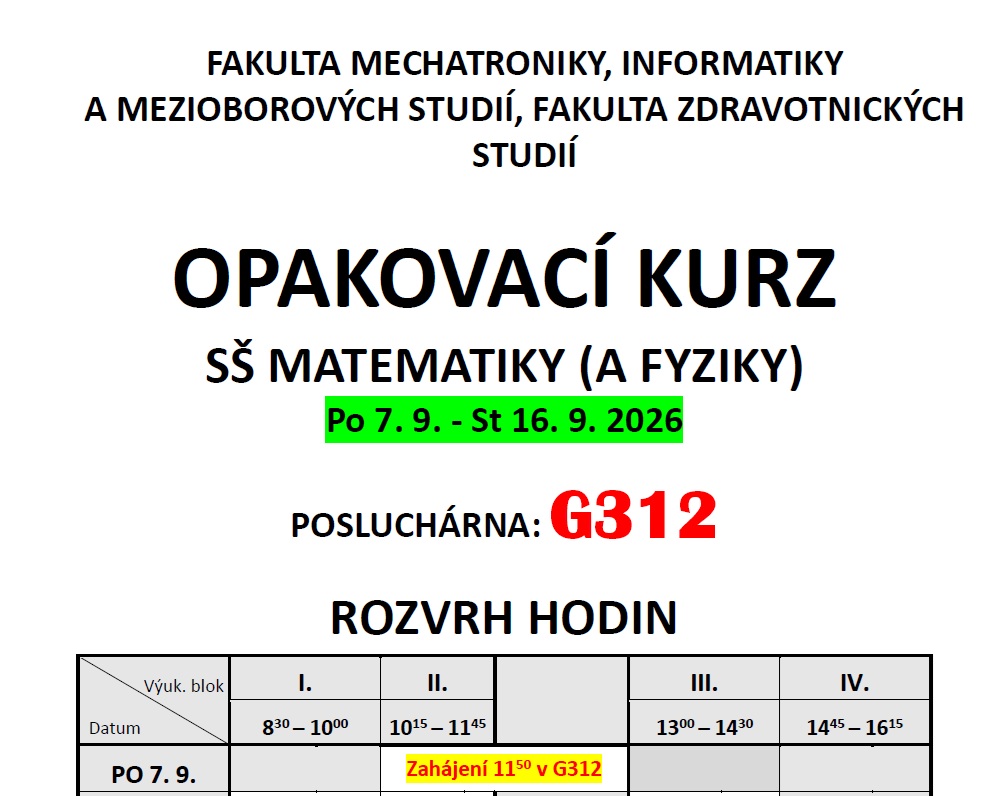 rozvrh